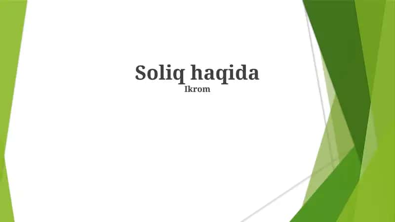 Jismoniy shaxslar daromad solig'i (JShDS) 1