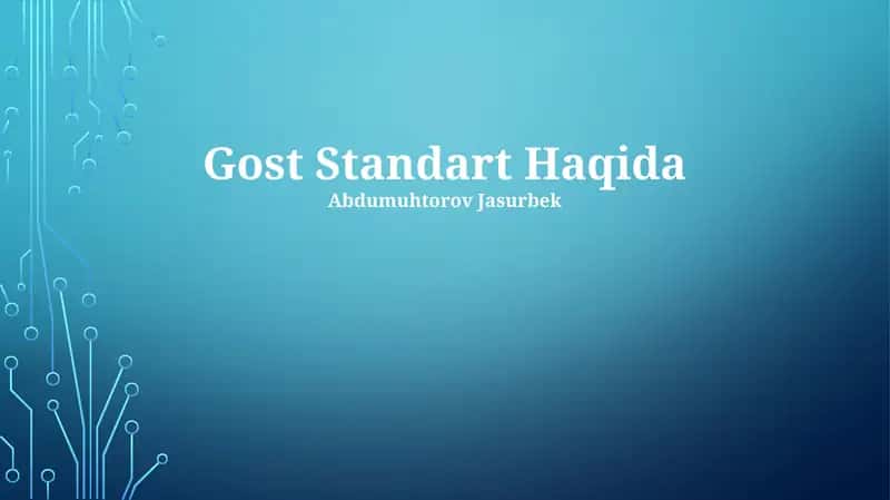 GOST Standartlari 1