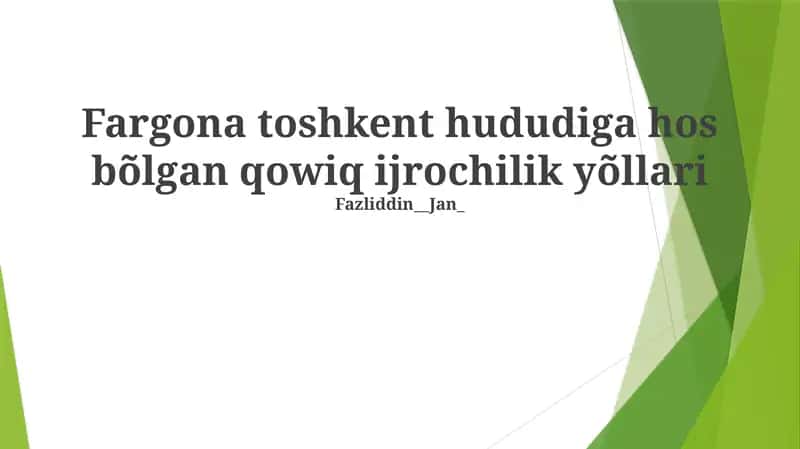 Kelajakdagi rivojlanish 1