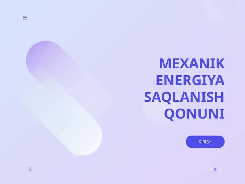 Mexanik energiya saqlanish qonuni 1