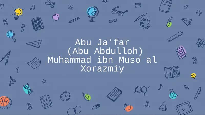 Muhammad al-Xorazmiy 1