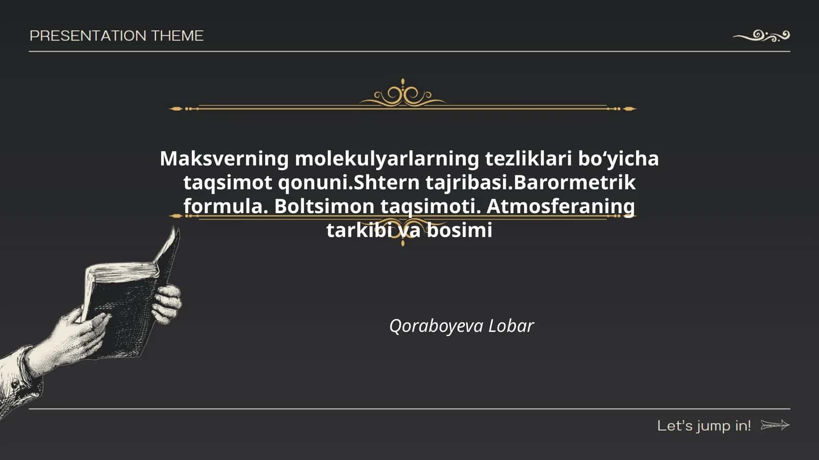 Maksverning molekulyarlarning tezliklari boʻyicha taqsimot qonuni 1