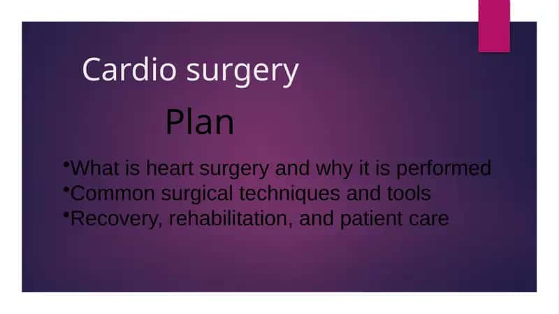 Cardio surgery 1
