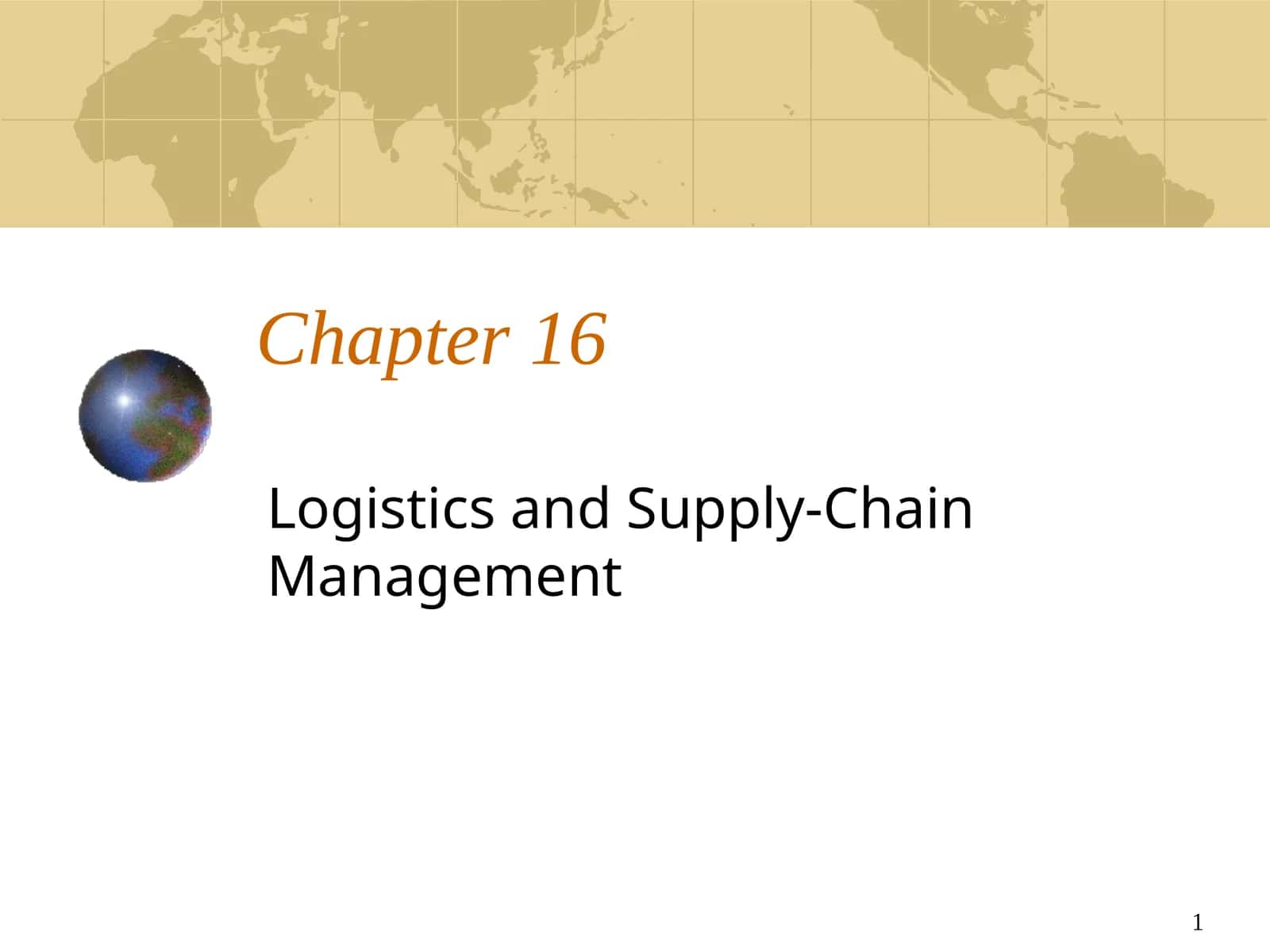 Mavzu 16: Logistika va Tayyorlov Ombor boshqaruv 1