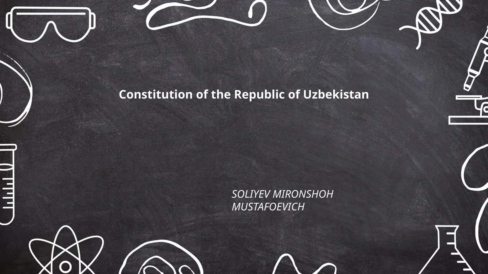 Constitution of the Republic of Uzbekistan 1