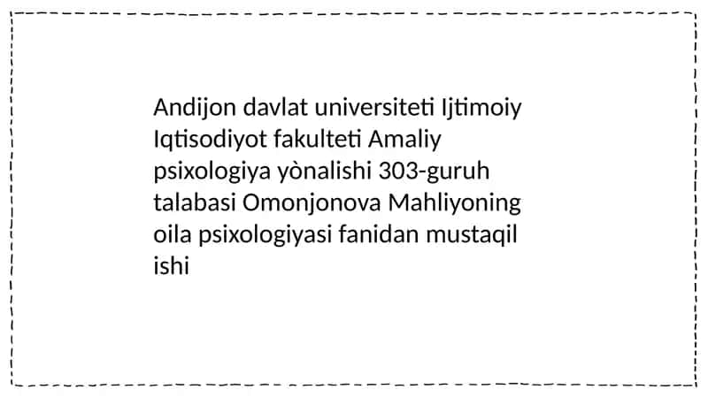 Oilaviy munosabatlarda sevgi va muhabbat psixologiyasi 1