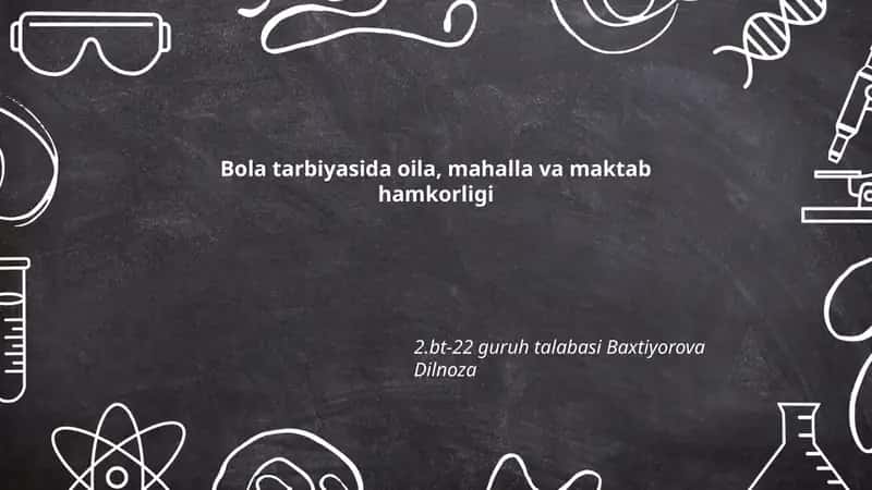 Oila, mahalla va maktab hamkorligi 1