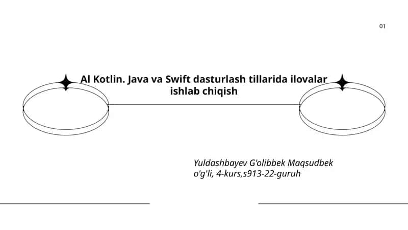 Al Kotlin. Java va Swift dasturlash tillarida ilovalar ishlab chiqish 1