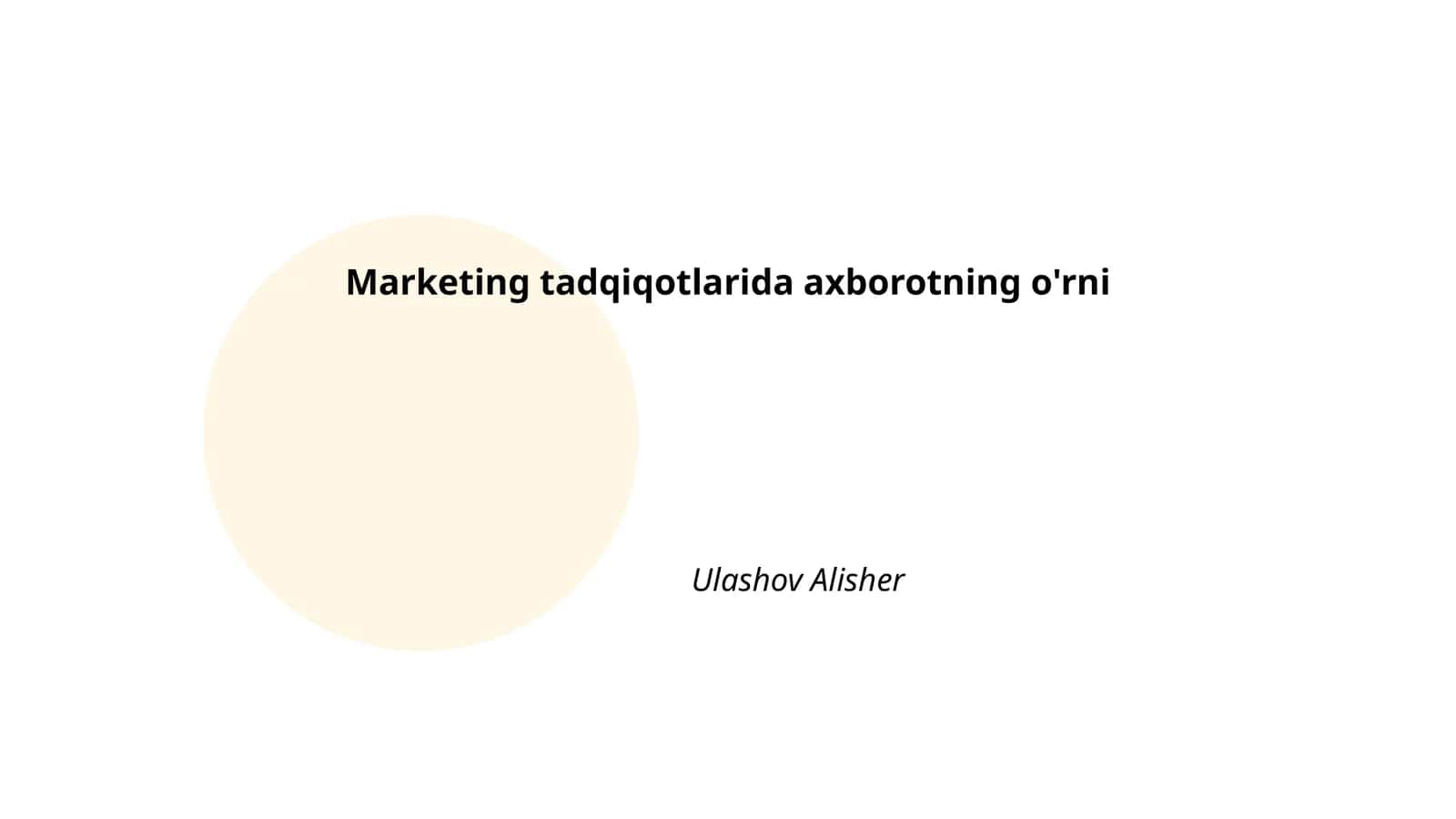 Bozor tadqiqotlarida axborot manbalari 1