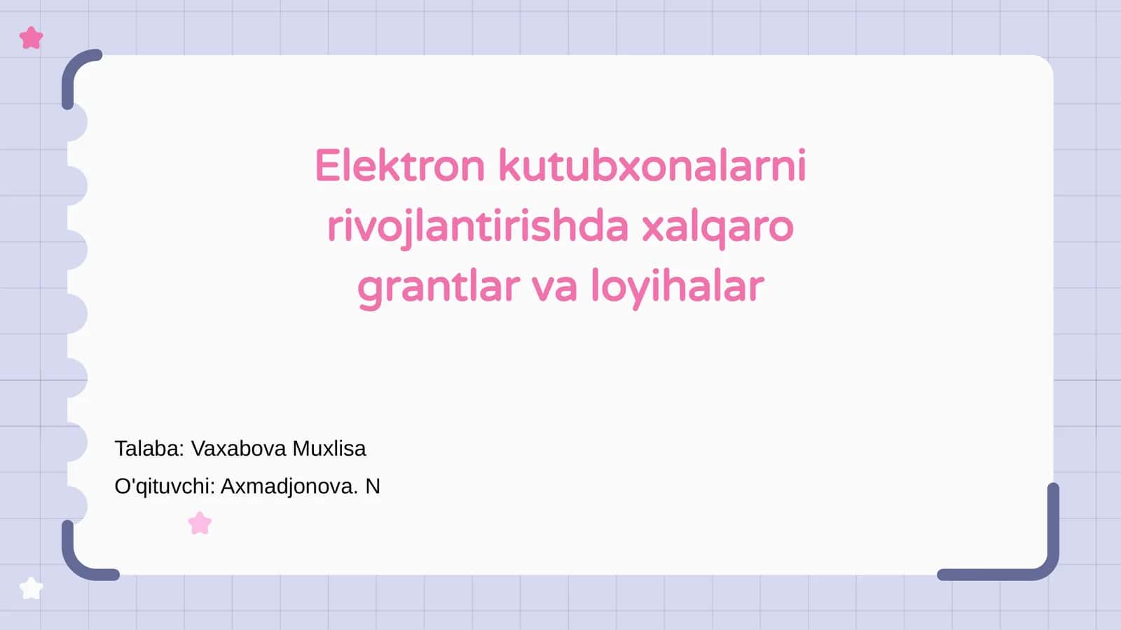 Elektron kutubxonalarni rivojlantirishda xalqaro grantlar va loyihalar 1