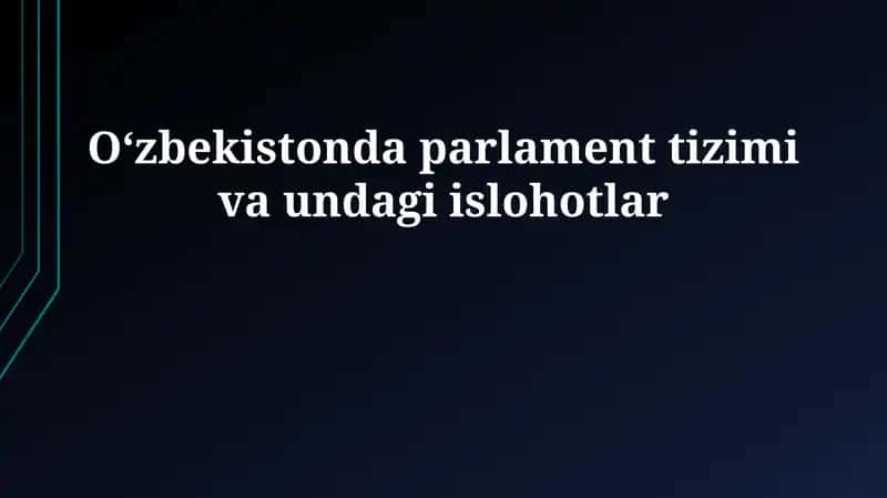 Oʻzbekistonda Parlamentarizmning Shakllanishi va Konstitutsiyaviy Asoslari