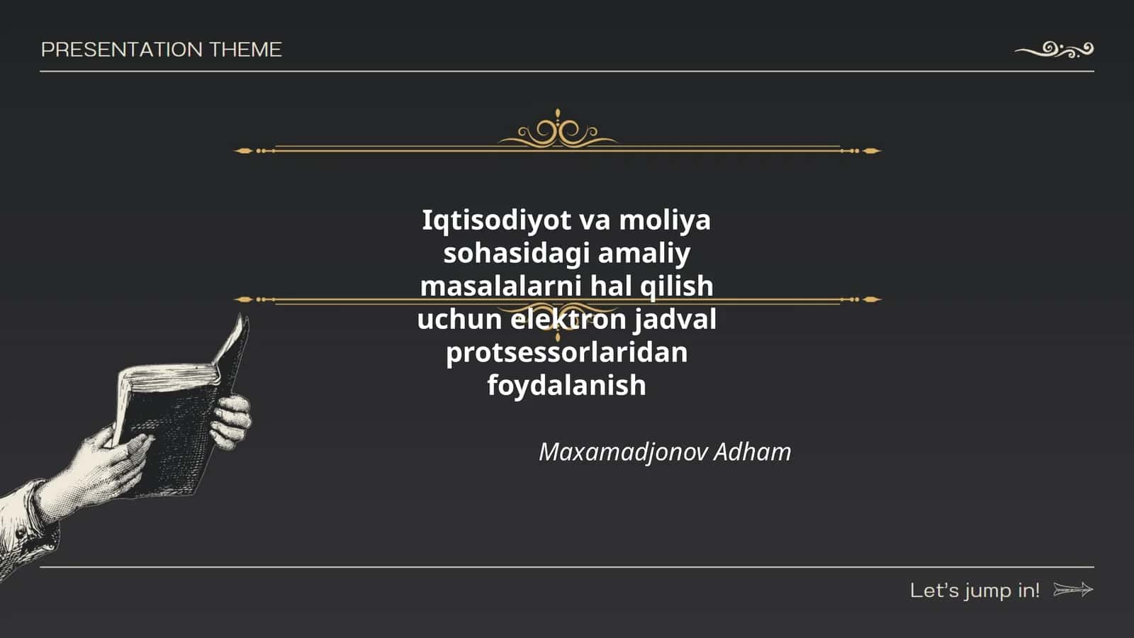 Elektron jadval protsessorlariga kirish va asosiy tushunchalar 1