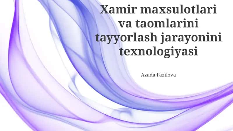 Zamonaviy Texnologiyalar va Uskunalar 1