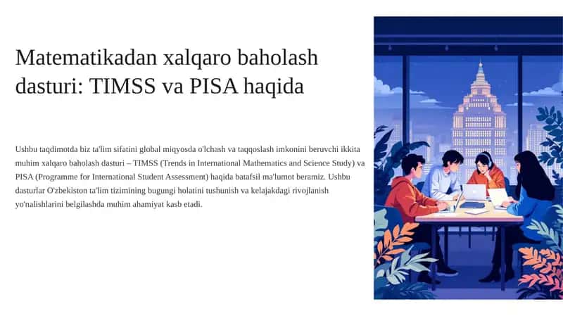 Matematikadan xalqaro baholash dasturi fanidan.pptx 1