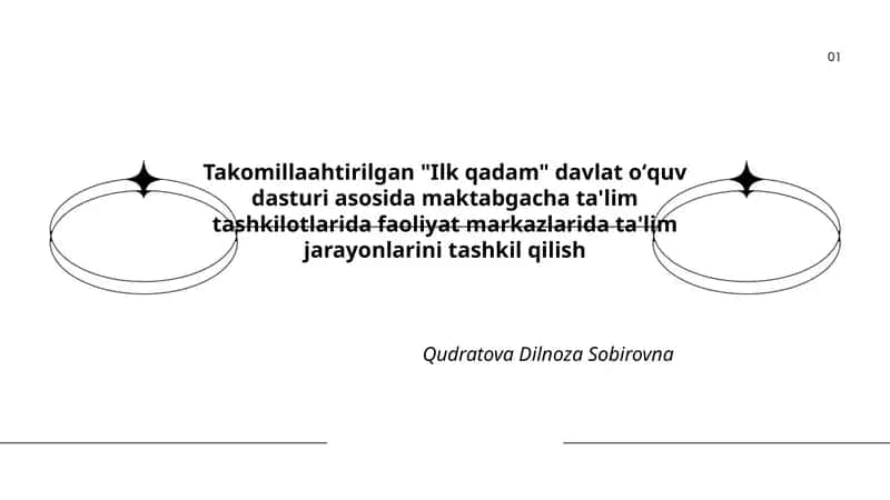 "Ilk qadam" davlat oʻquv dasturi 1