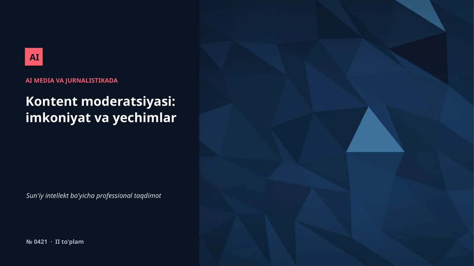 AI MEDIA VA JURNALISTIKADA 1