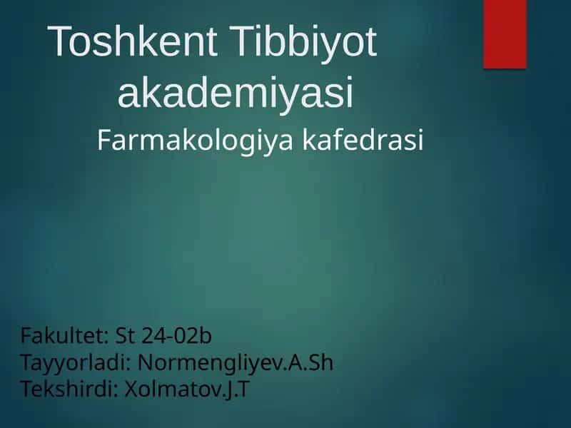 Nikotinzm va uning asoratlari 1