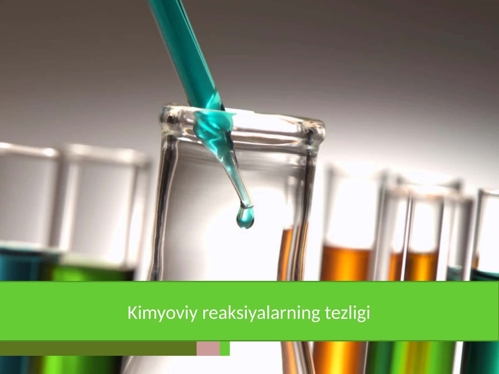 Kimyoviy reaksiyalarning tezligi 1