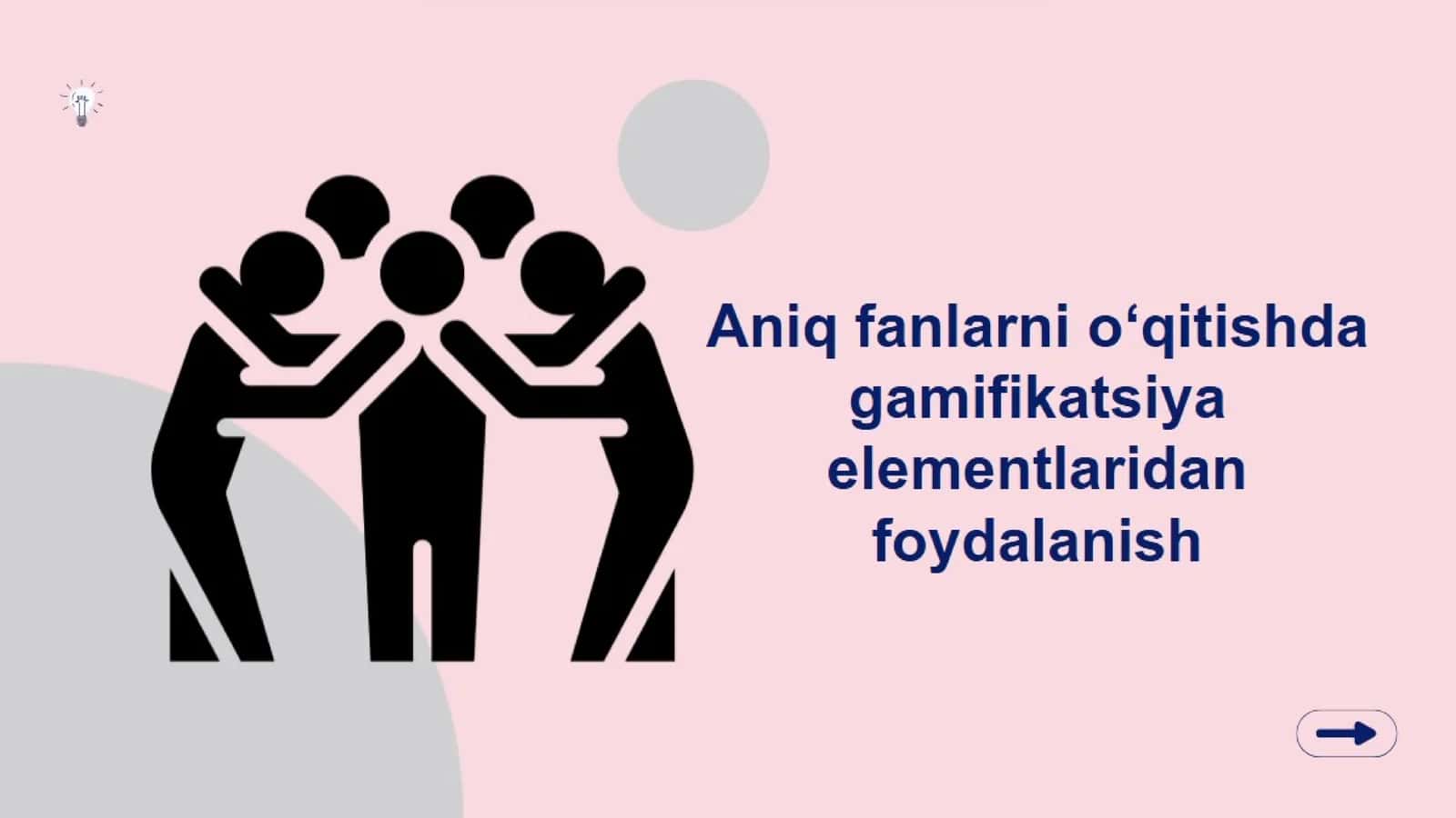 Googleformda Gamifikatsiya tushunchasi haqida 5 ta test 1