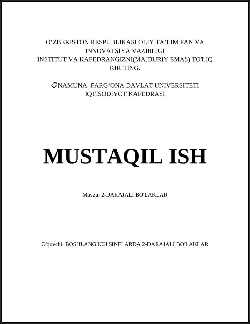 2-darajali tenglamalar 1