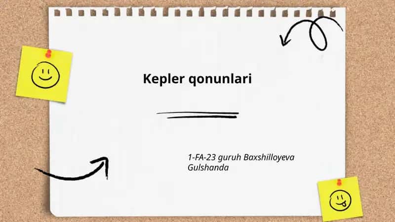 Kepler qonunlari 1