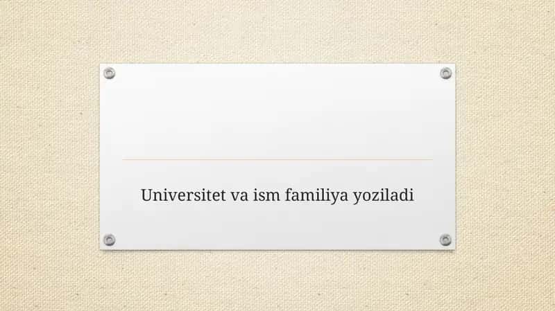 ESHITISH BIOFIZIKASI ELEMENTLARI, 1