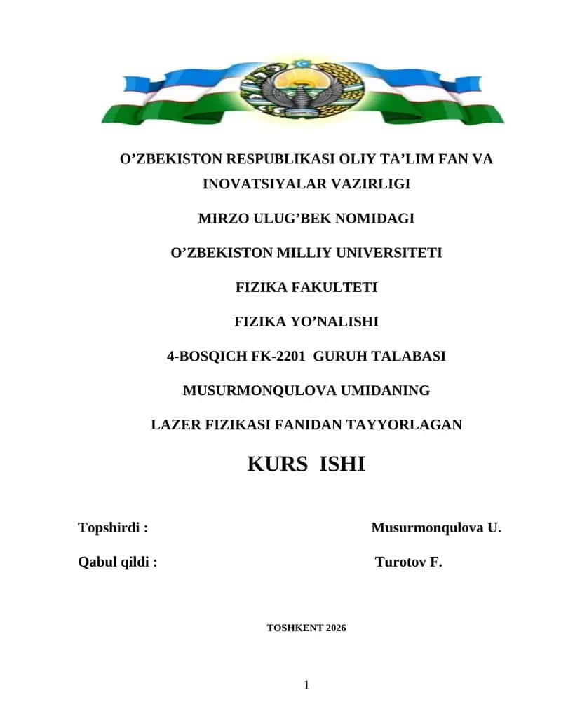 Boʻyoqli lazerlar 1