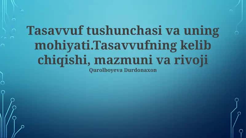 Sufizmning tanqidchilari va muxoliflar 1