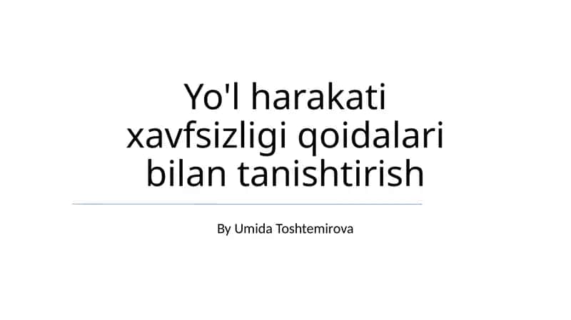 Xavfsizlik Haydovchilik Texnikasi 1