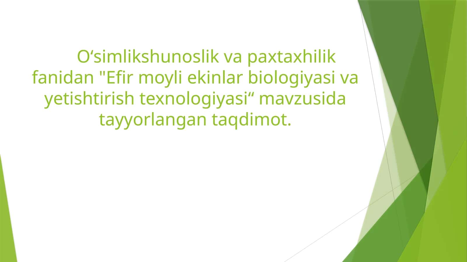 Efir moyliekinlarbiologiyasi va yetishtirish texnologiyasi 1