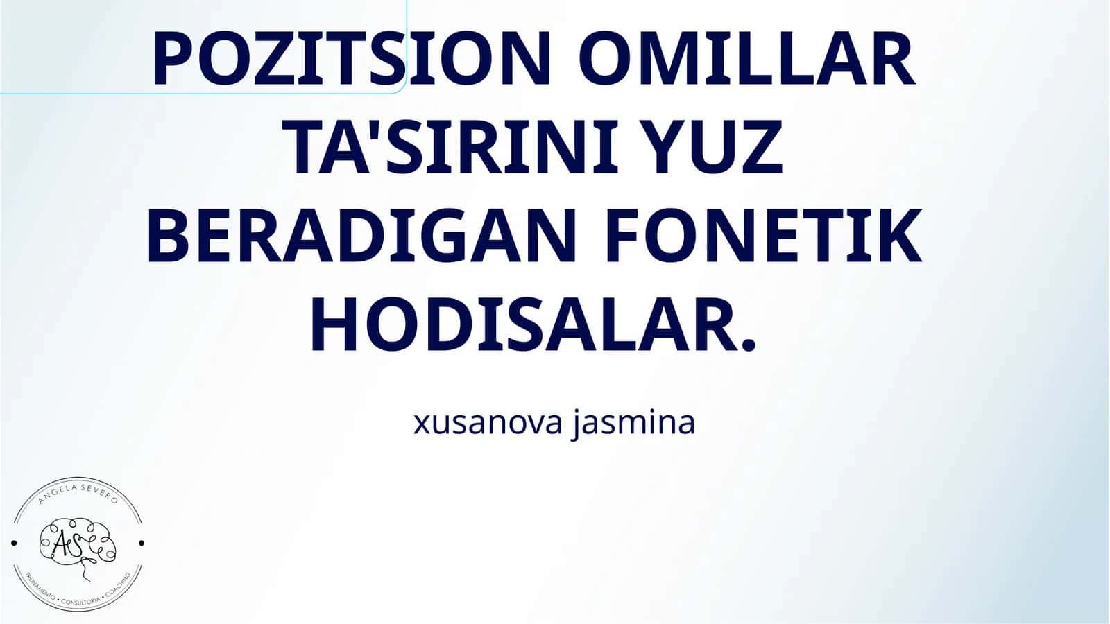 POZITSION OMILLAR TA'SIRINI YUZ BERADIGAN FONETIK HODISALAR 1