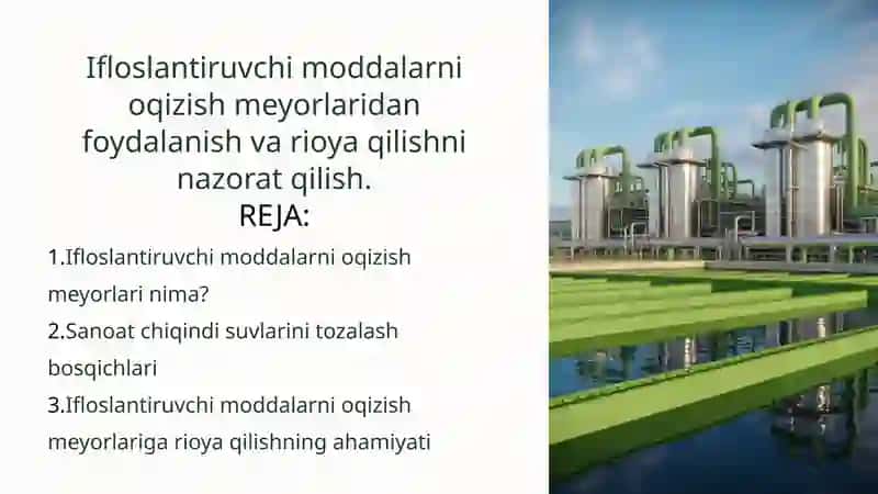 Ifloslantiruvchi moddalar va ularning manbalari