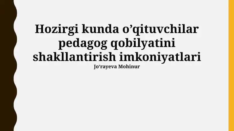 Zamonaviy Pedagogik Ko'nikmalarni Rivojlantirish Imkoniyatlari 1