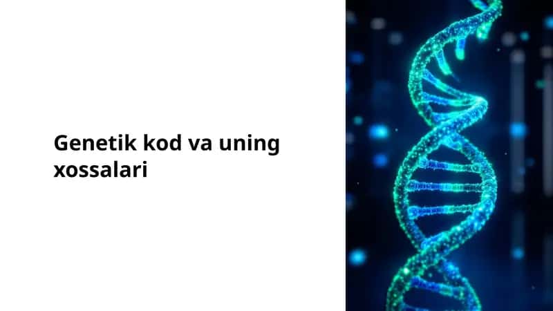 Genetik kod va uning xossalari 1