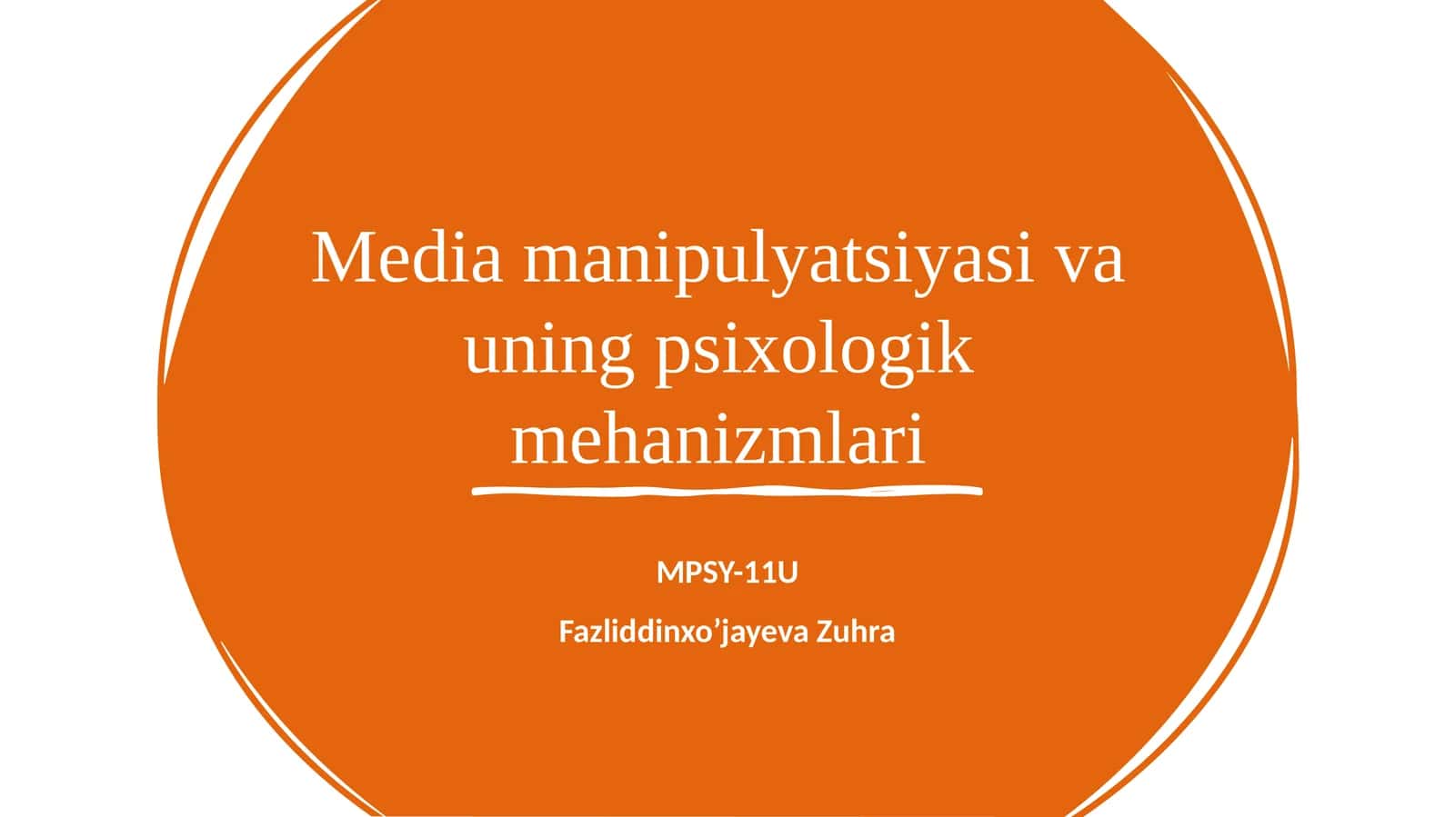 Media manipulyatsiyasi va uning psixologik mehanizmlari 1