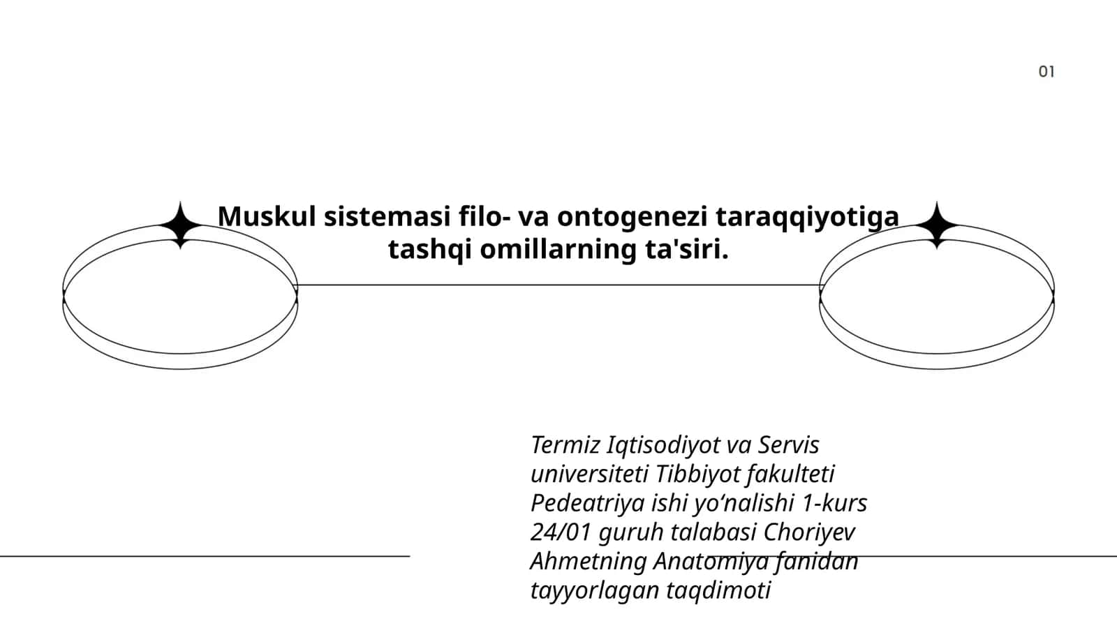 Muskul sistemasi filo- va ontogenezi taraqqiyotiga tashqi omillarning ta'siri 1