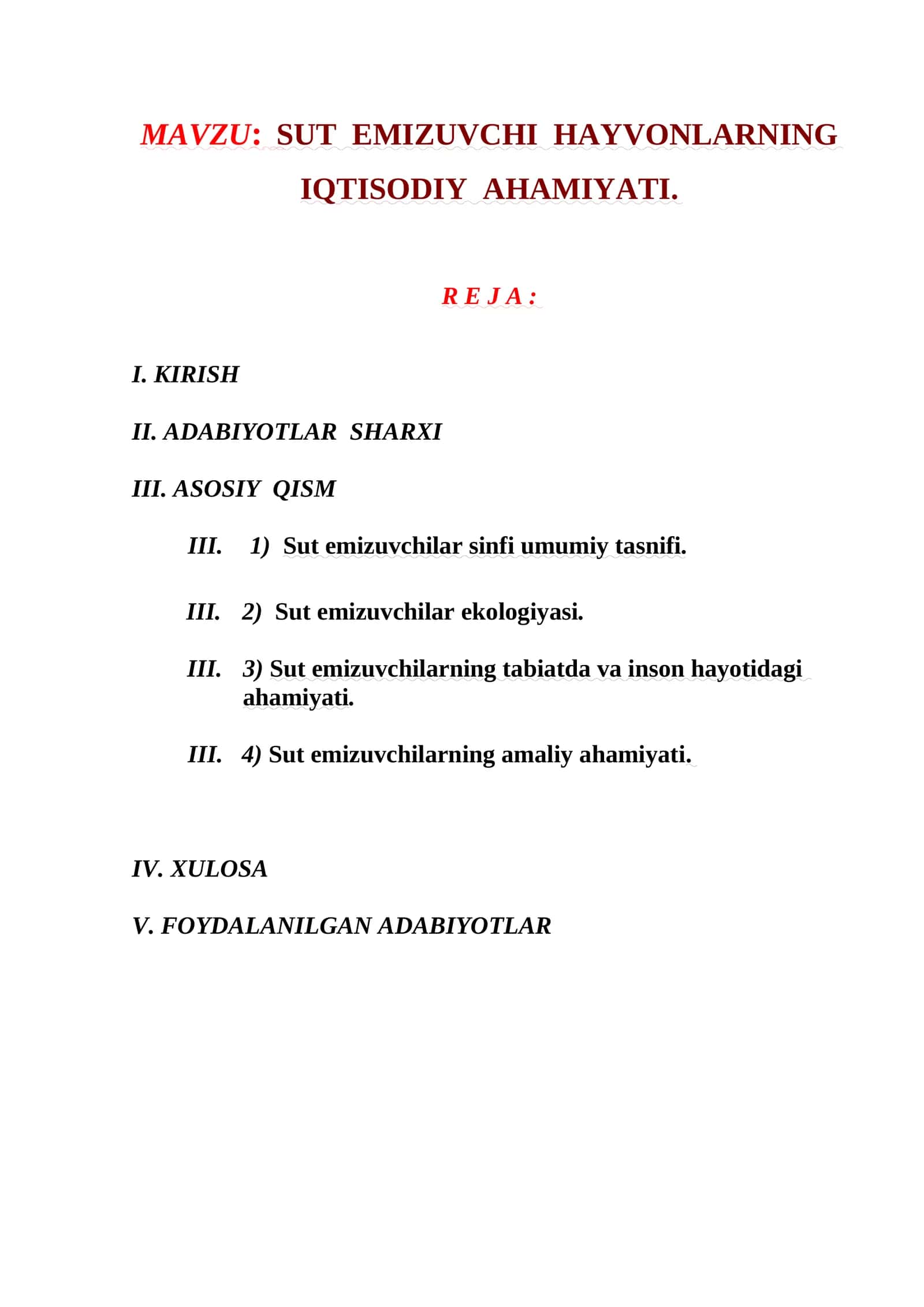 SUT EMIZUVCHI HAYVONLARNING IQTISODIY AHAMIYATI 1