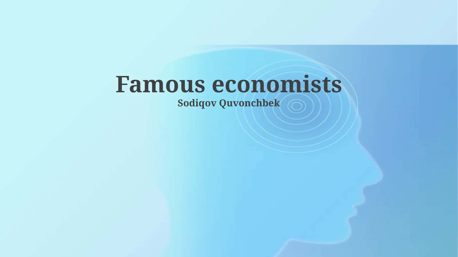 Famous economists 1