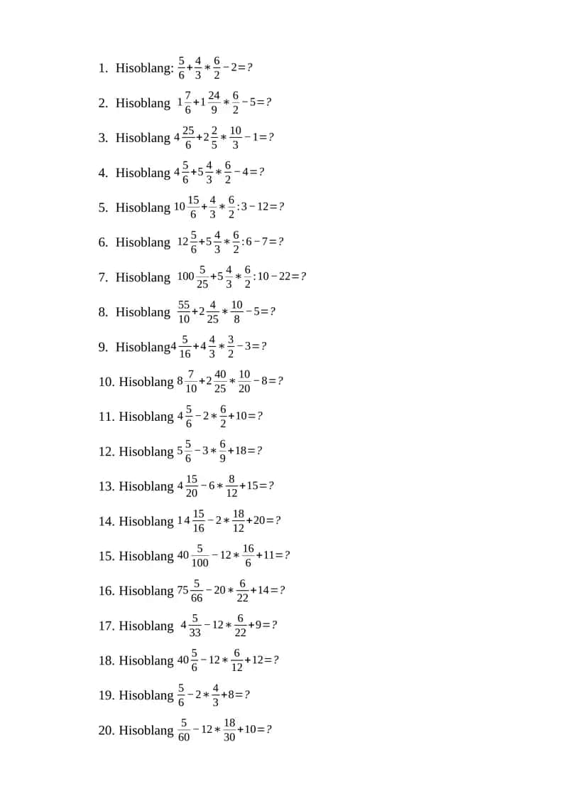 test matematika 1