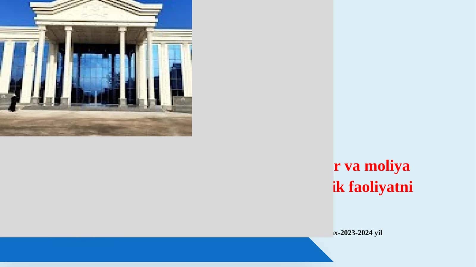 Tovar va moliya bozorlari da monopoliistik faoliyatni cheklash 1