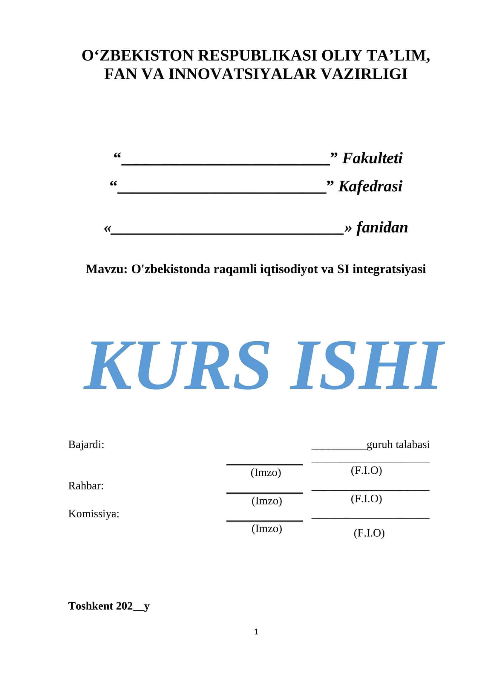 O'zbekistonda raqamli iqtisodiyot va SI integratsiyasi 1