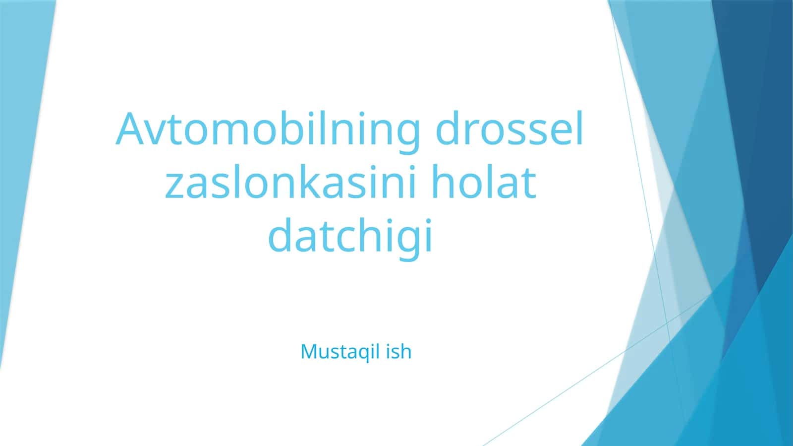 Avtomobilning drossel zaslonkasini holat datchigi 1