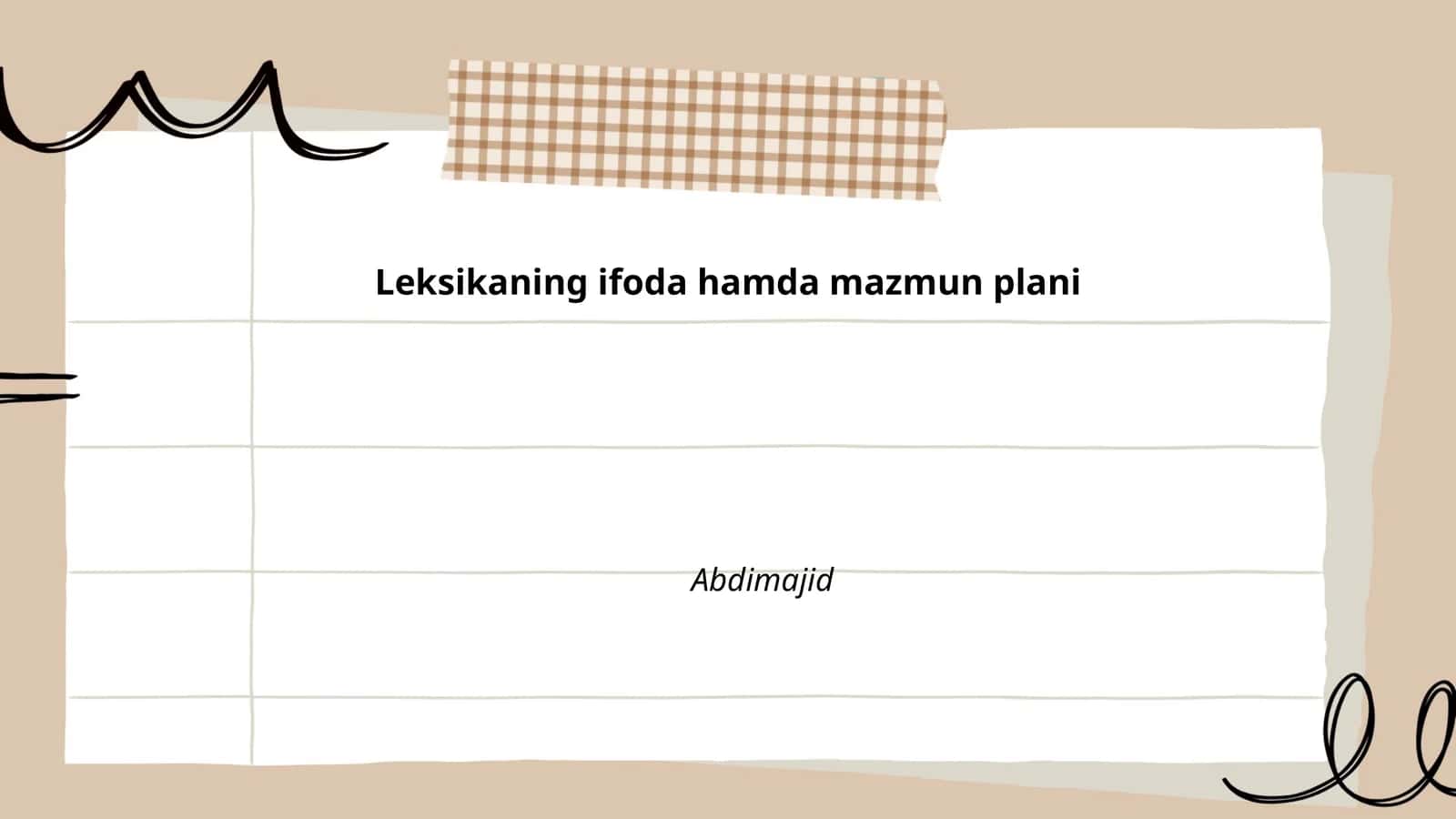Leksikaning ifoda hamda mazmun plani 1