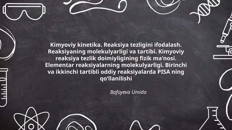 Kimyoviy kinetika 1