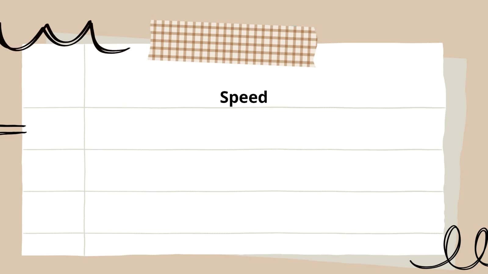 Speed 1