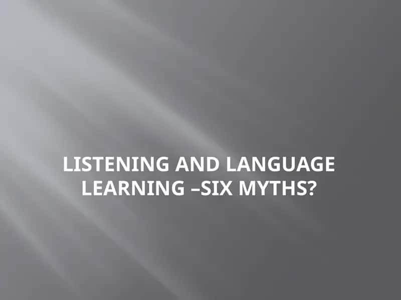 Discriminative listening 1