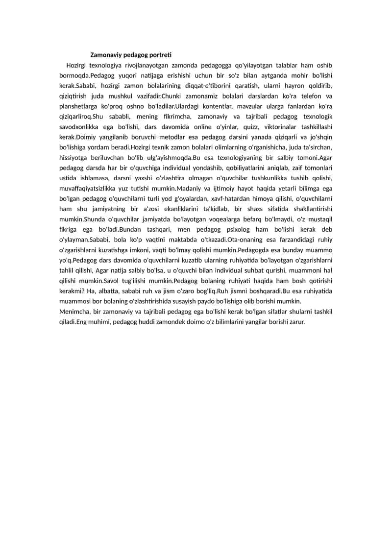 Zamonaviy pedagog portreti 1