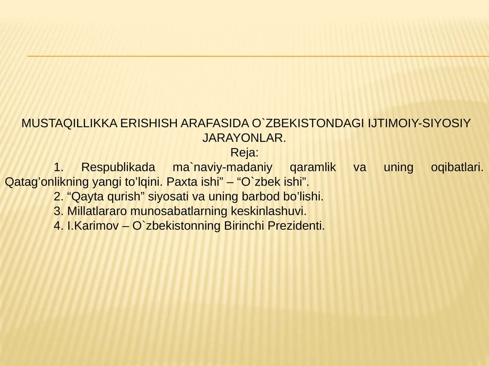 Ijtimoiy-siyosiy jarayonlar 1