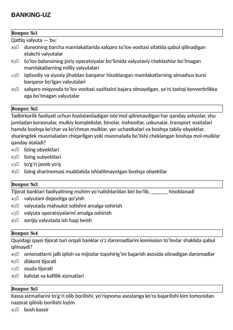 BANKING-UZ 1