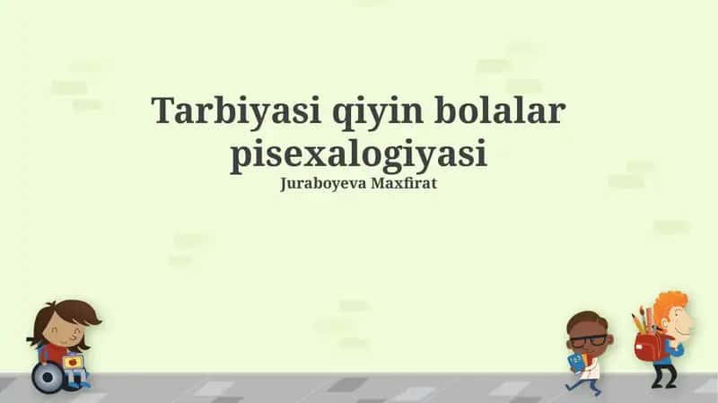 Qiyin Bolalar Psixologiyasi 1